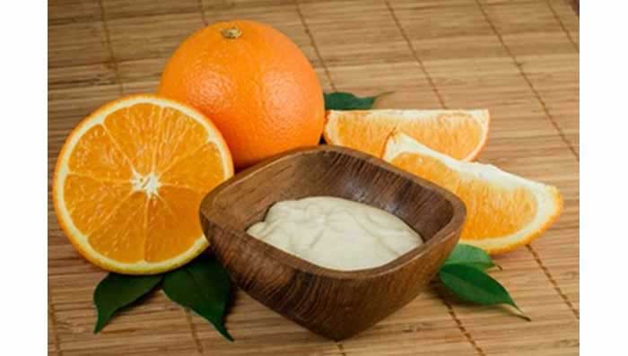 Apply Orange & Curd for Glowing Skin
